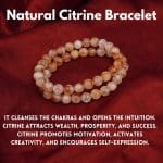 Natural Citrine Bracelet 8mm