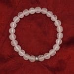 Clear Quartz Om Bracelet 8mm