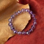 Amethyst Diamond cut 8mm Bracelet