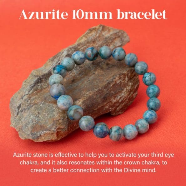 Azurite 10mm bracelet