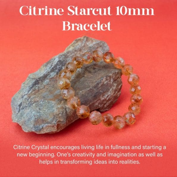 Citrine Starcut 10mm Bracelet