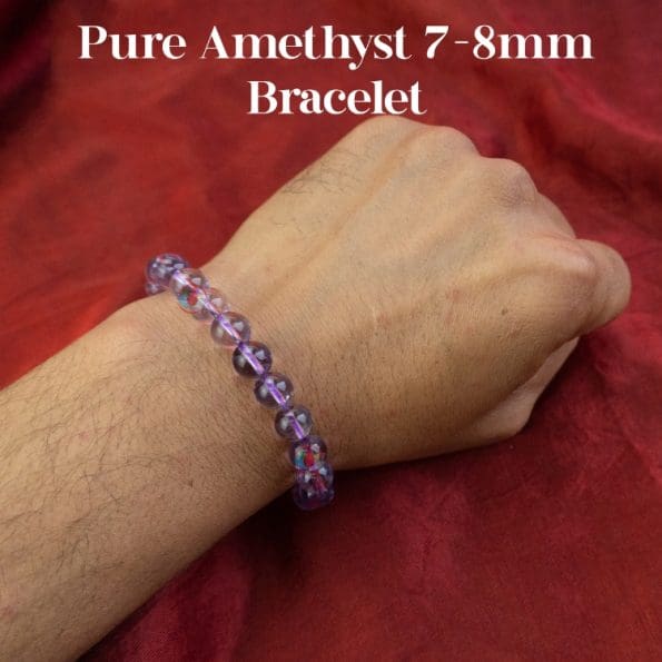 Pure Amethyst 7-8mm Bracelet