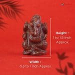 Red Goldstone Ganesha