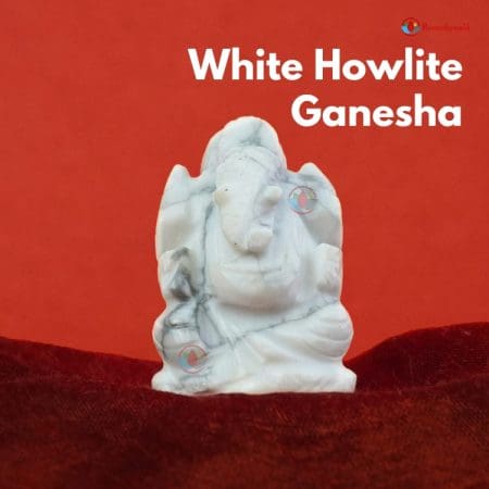 White Howlite Ganesha