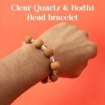 Clear Quartz & Bodhi Bead bracelet