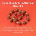 Clear Quartz & Bodhi Bead bracelet