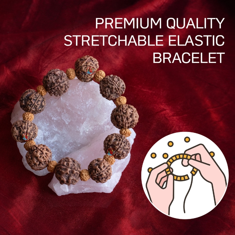 Bracelet Rudraksha Beads | Rudraksha Original Bracelet | Bracelet Rudraksha  Buddhist - Bracelets - Aliexpress