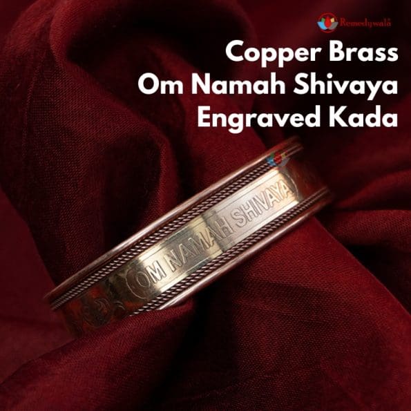 Copper Brass Om Namah Shivaya Engraved Kada