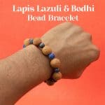 Lapis & Bodhi Bead Bracelet