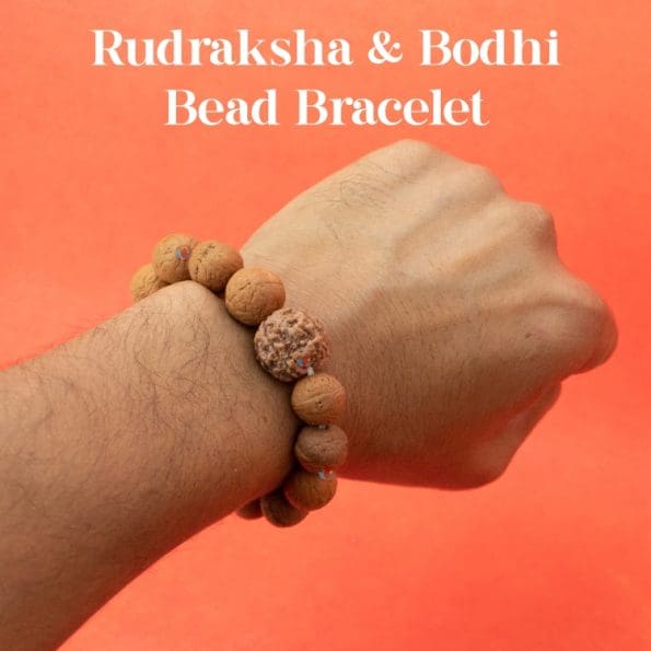 Rudraksha & Bodhi Bead Bracelet