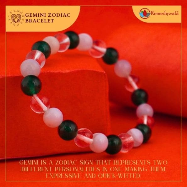 Gemini Zodiac Crystal Bracelet