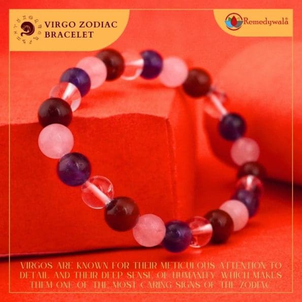 Virgo Zodiac Crystal Bracelet