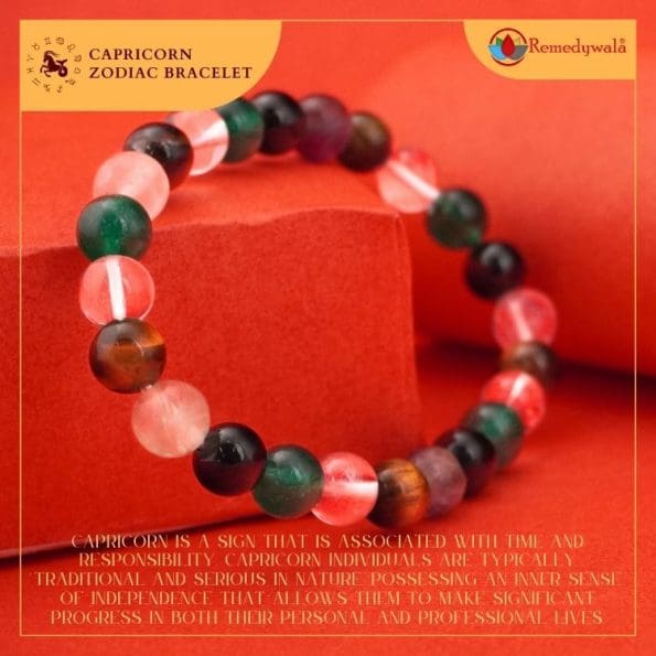 Capricorn Zodiac Crystal Bracelet