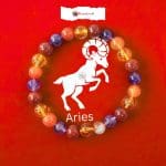 Aries Zodiac Crystal Bracelet