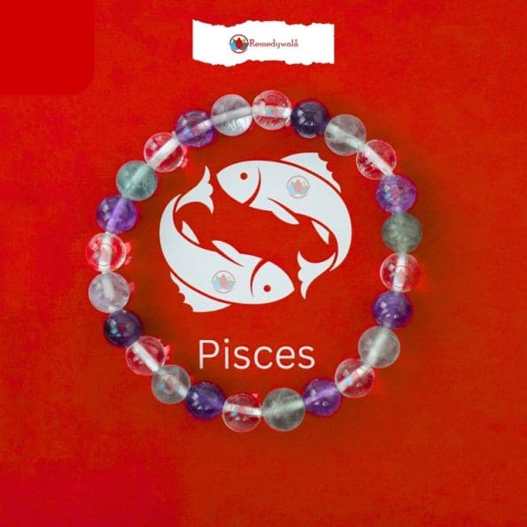 Pisces Zodiac Crystal Bracelet