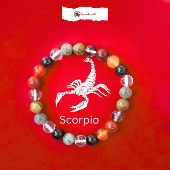 Scorpio Zodiac Crystal Bracelet