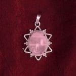 Rose Quartz Star Frame Pendant