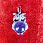 Amethyst Owl Pendant