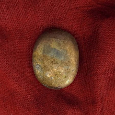 Golden Pyrite Thumb Coin