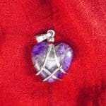 Amethyst Small Heart Pendant