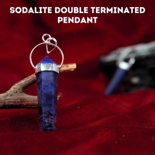 Sodalite Double Terminated Pendant