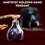 Amethyst Holding Hand Pendant