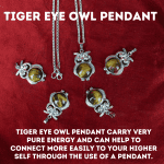 Tiger Eye Owl Pendant