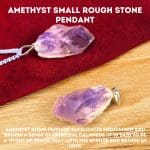 Amethyst Small Rough Stone Pendant