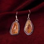 Citrine Raw Stone Earrings