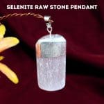 Selenite Raw Stone Pendant