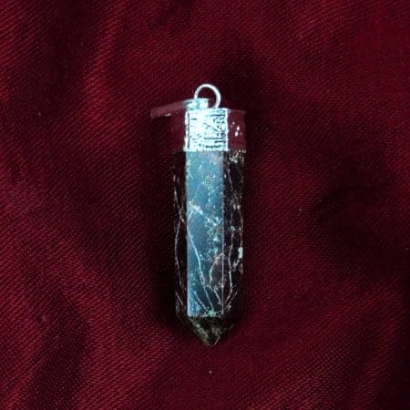 Garnet Pencil Pendant