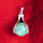 Green Aventurine Holding Hand Pendant