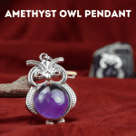 Amethyst Owl Pendant