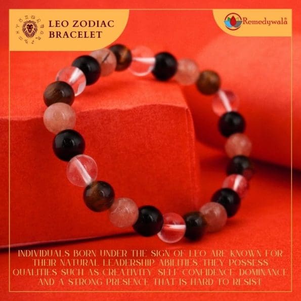 Leo Zodiac Crystal Bracelet