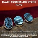 Black Tourmaline Stone Ring