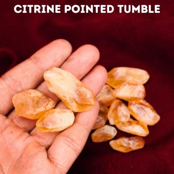 Citrine Pointed Tumble Stones