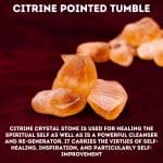 Citrine Pointed Tumble Stones