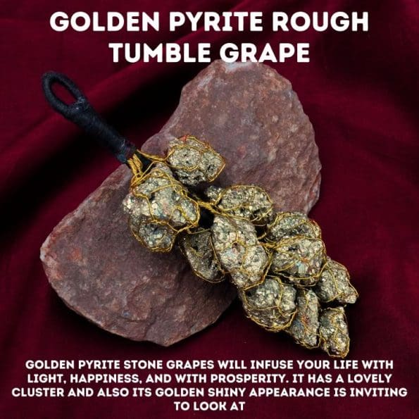 Golden Pyrite Rough Tumble Grapes