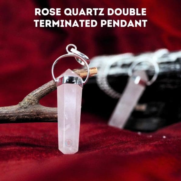 Rose Quartz Double Terminated Pendant