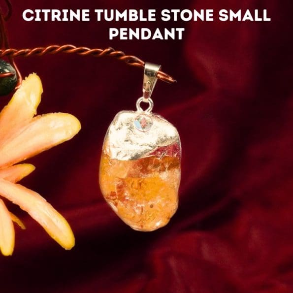 Citrine Tumble Stone Small Pendant