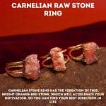 Carnelian Raw Stone Ring