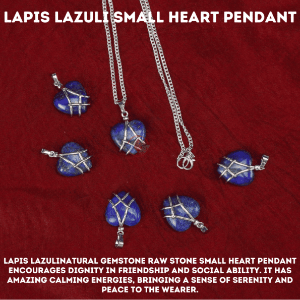 Lapis Lazuli Small Heart Pendant