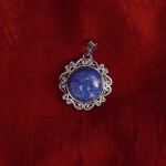 Lapis Lazuli Round Shape Royal Pendant