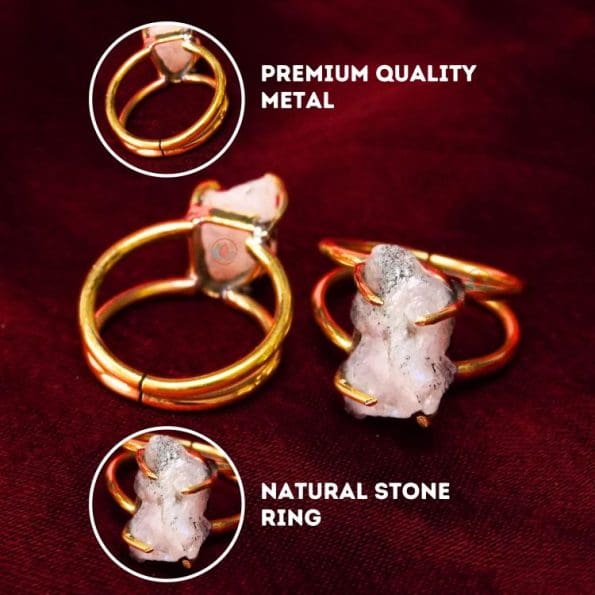 Rutile Raw Stone Ring