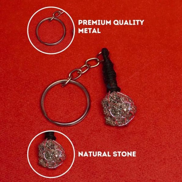 Golden Pyrite Key Chain