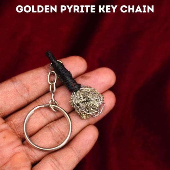 Golden Pyrite Key Chain