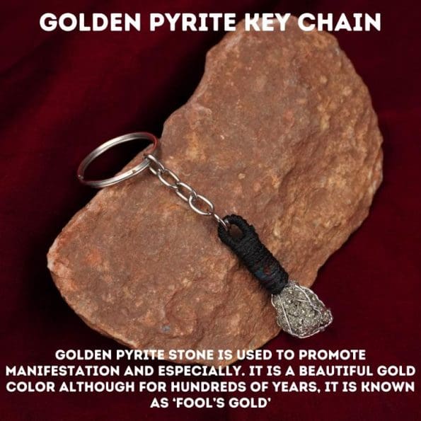 Golden Pyrite Key Chain