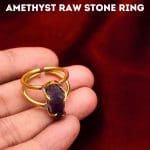 Amethyst Raw Stone Ring