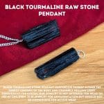 Black Tourmaline Raw Stone Pendant