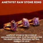 Amethyst Raw Stone Ring